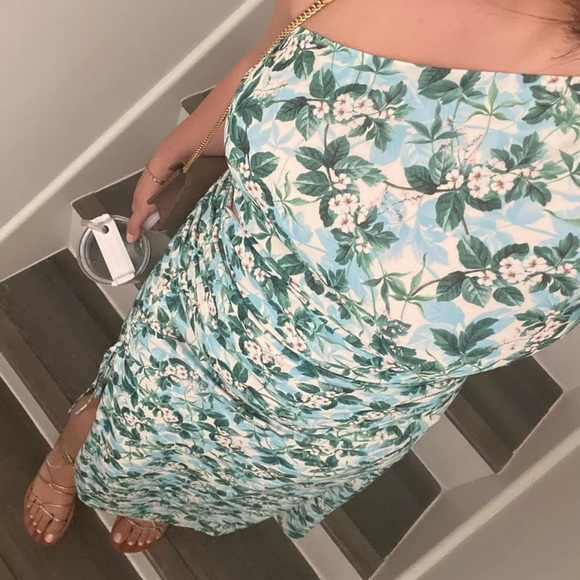 AMUR Clarissa Cutout Green Dress 12 - Picture 1 of 11